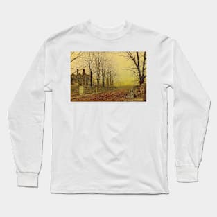 Autumn Glory by John Atkinson Grimshaw Long Sleeve T-Shirt